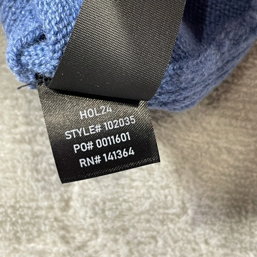 Rhone‎ Walden Waffle Sweater Mens XXL Blue Wool Cashmere Soft Preppy Casual